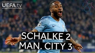 SCHALKE 23 MAN CITY UCL HIGHLIGHTS [upl. by Minda]