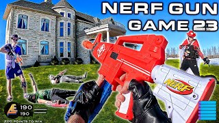 NERF GUN GAME 230  First Person MANSION BATTLE [upl. by Riella139]