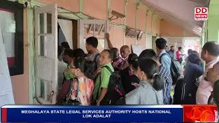 MEGHALAYA STATE LEGAL SERVICES AUTHORITY HOSTS NATIONAL LOK ADALAT [upl. by Gordy]