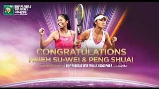 Hsieh SuWei amp Peng Shuai Qualify For 2014 WTA Finals [upl. by Trotter482]