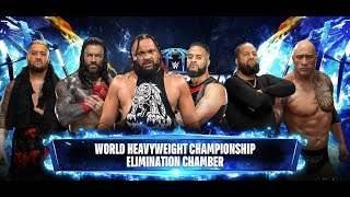 World Heavyweight Championship Elimination Chamber  WWE 2K24 [upl. by Edmond101]