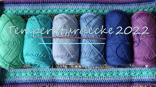 DIY  No 42  Temperaturdecke 2022  kostenlose Anleitung  inkl Rechenschema häkeln oder stricken [upl. by Urana848]