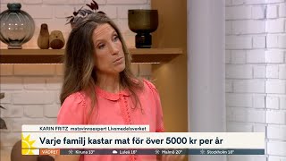 Matsvinnet kostar 14 miljarder kronor per år ”Lagar för mycket mat”  Nyhetsmorgon  TV4 amp TV4 Play [upl. by Eustatius665]