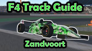 iRacing Track Guide Zandvoort  Formula F4  W4 S4 2023 [upl. by Flore]