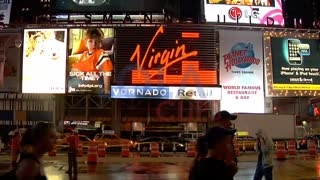 Virgin Records Sign Times Square [upl. by Mosra]