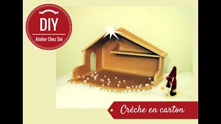 Tutoriel  Comment faire un chalet de Noël en carton miniature  How to make a christmas cottage 🏡 [upl. by Shanan280]