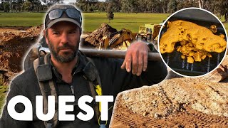 Gold Miners Unearth A Stunning 12000 Gold Nugget  Aussie Gold Hunters [upl. by Nosreme]