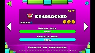 Geometry Dash  Deadlocked 100 All Coins [upl. by Sauls]