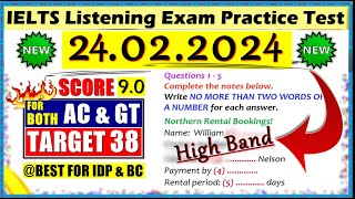 IELTS LISTENING PRACTICE TEST 2024 WITH ANSWERS  24022024 [upl. by Clementius]