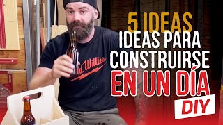 Cinco proyectos sencillos de carpintería  Ideas para construir en un día [upl. by Orofselet]