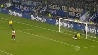 DFB Pokal Halbfinale HSV vs Werder Elfmeter Schießen 22 04 2009 [upl. by Enohs]