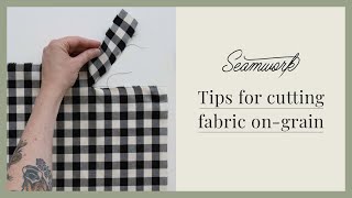 How do you get your fabric on the grainline [upl. by Etiam]