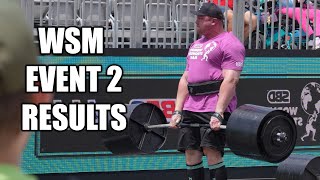 WORLDS STRONGEST MAN  EVENT 2 RESULTS 2024 [upl. by Aleet]