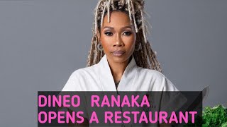 Dineo Ranaka launches her new restaurant social media went wild [upl. by Neelhtac686]