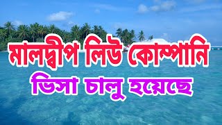 মালদ্বীপ লিউ কোম্পানি ভিসা চালু  Maldives Visa Update  মালদ্বীপ ভিসা আপডেট  মালদ্বীপ ভিসার খবর [upl. by Phelips]