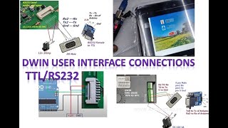 19 DWIN USER INTERFACE CONNECTIONS RS232TTL [upl. by Ambrosi]