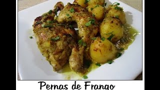 Pernas de Frango no forno com molho verde [upl. by Ailemak835]