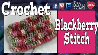 Crochet Black Berry Stitch  BEGINNER [upl. by Newg]