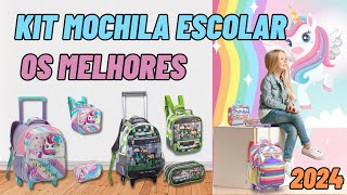 KIT MOCHILA ESCOLAR INFANTIL KIT MOCHILA COM 3 PEÇAS MATERIAL ESCOLAR 2024 MOCHILA COM RODINHAS [upl. by Ahsiken]