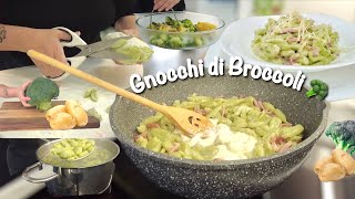 GNOCCHI DI BROCCOLI CREMOSI facili e veloci CON LE FORBICI ✂️ 🥦 [upl. by Schmidt]