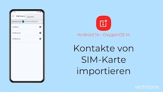 Kontakte von SIMKarte importieren  OnePlus Android 14  OxygenOS 14 [upl. by Ssitnerp]