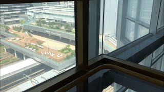 【Window View】新宿高島屋タイムズスクエア シースルーエレベーター Takashimaya Times Square Glass lift Elavator [upl. by Moscow]