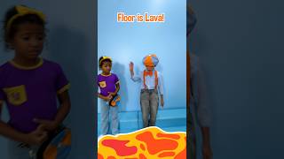 Kid Blippis ULIMATE 🔥 Floor is Lava RESCUE CHALLENGE blippi shorts [upl. by Aihsit]