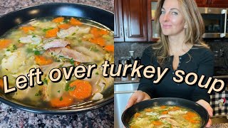 Do This With Your Left Over Turkey Turkey Soup [upl. by Athal281]