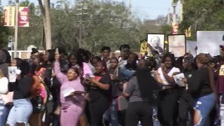 BethuneCookman students protest ‘poor living conditions’ following Ed Reed video [upl. by Larimore]