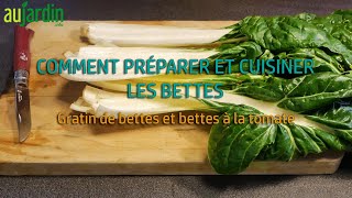 Comment PRÉPARER et CUISINER les BETTES  😋 Recette du gratin de côtes de bettes [upl. by Arinaj]