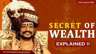 The Secret of Wealth Creation the Vedic Way  Nithyananda Satsang  13 Mar 2011 [upl. by Myrvyn]