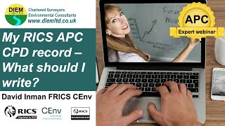 My RICS APC CPD record – What should I write [upl. by Akerahs733]