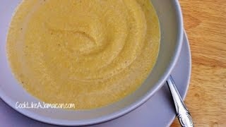 Jamaican Cornmeal Porridge Recipe Video [upl. by Amandy]