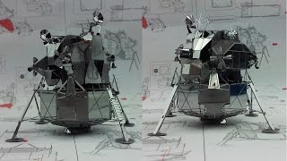 Metal Earth Build  Apollo Lunar Module [upl. by Atteloc]