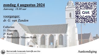 04082024 1800u dr G van Zanden [upl. by Eanahs640]