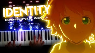 Identity  The Promised Neverland Season 2 OP  Kiiro Akiyama piano [upl. by Aphrodite804]