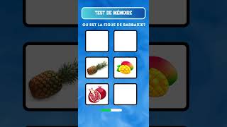 jeux de mémoire 6 fruits à mémoriser 🍎🍌🍇 [upl. by Aennyl]