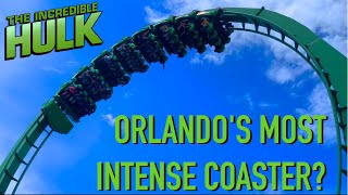 Orlandos Most Intense Roller Coaster  The Incredible Hulk Review amp Analysis [upl. by Marutani862]