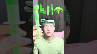 🥝🧃💚🎧ASMR Greenthemed Mukbang  Perfect for Sleepimmersive asmr asmrsounds funny [upl. by Ylsew]