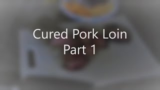 Cured Pork Loin Part 1 [upl. by Darton104]