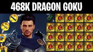 468K PS HOF DRAGON GOKU MEGABOOST  NOT A SINGLE VIGOR MAGIC STONES EQUIPPED  MIR4 [upl. by Combes]