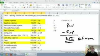 Accounting  Unit 1  Part 2  Income Statement [upl. by Gianna]