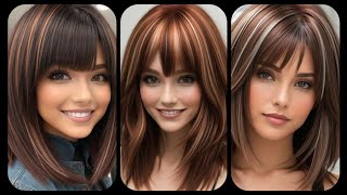 Lob Haircuts with Bangs A Chic and Timeless Combo [upl. by Annaoj]