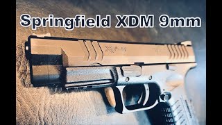 Springfield XDM 45 9MM Full Review  Unboxing  First Mag Impressions [upl. by Onitselec921]