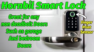 Hornbil Fingerprint Sensor Smart Lock  Install amp Review [upl. by East]