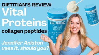 Vital Proteins Collagen Peptides Powder Review NOT SPONSORED  by a dietitian [upl. by Greenwood]