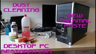 Reapplying the Thermal Paste and Removing the Dust from a Desktop PC RESTORATION [upl. by Onitram904]