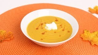 Roasted Butternut Squash Soup Recipe  Laura Vitale  Laura in the Kitchen Episode 660 [upl. by Lewison]