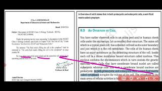 Discrepancy in NCERT Biology Text book class 11th disclosed by RTI act 2005 and attached their text [upl. by Adyaj]