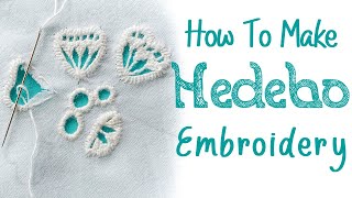 How To Make Hedebo Embroidery  Basic Stitches [upl. by Inar134]